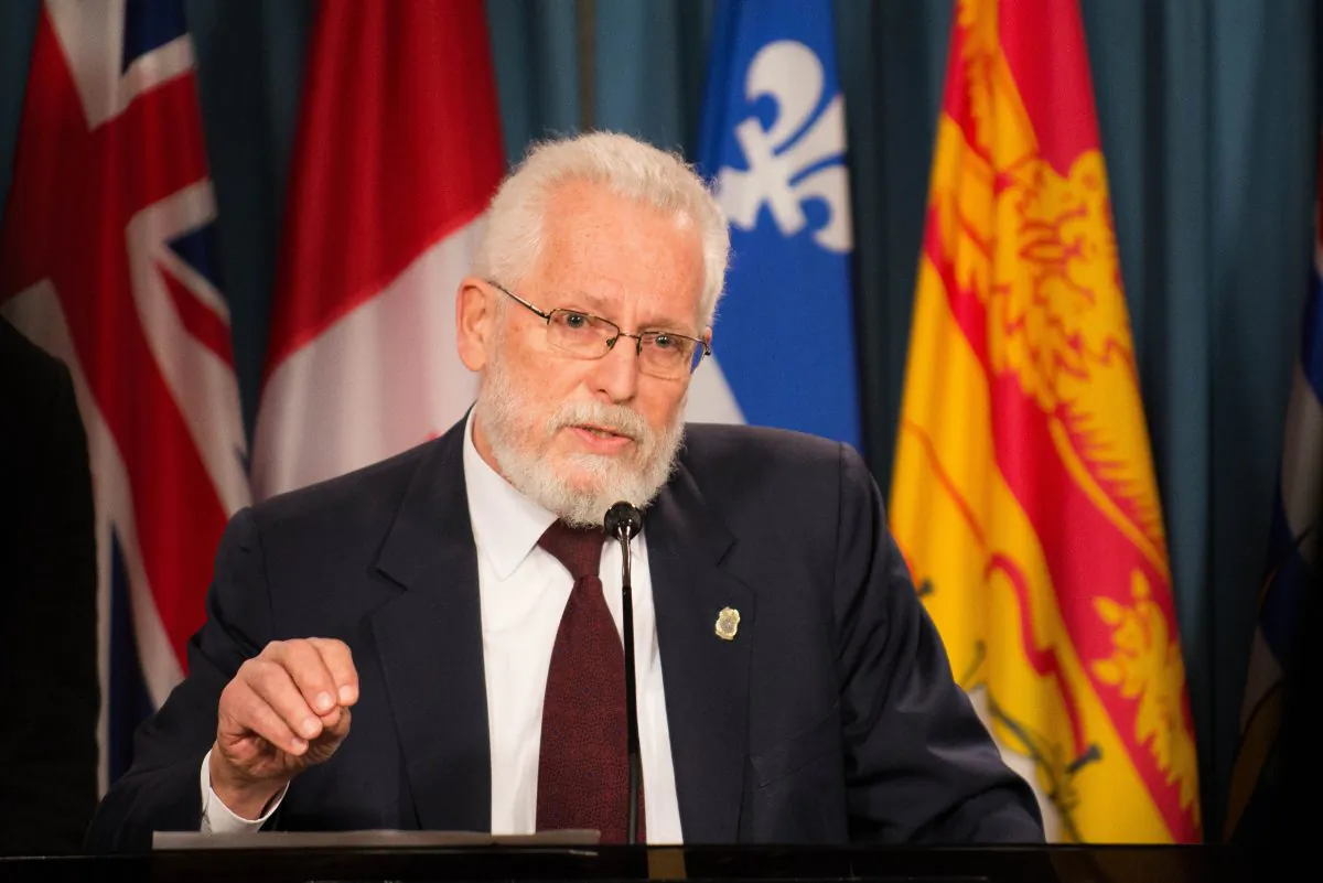 Lawyer John Conroy speaks to reporters on Parliament Hill on April 1, 2014. Conroy won a Federal Court injunction last month that allows users to continue growing their own pot, but a wider court battle is unfolding. (Matthew Little/Epoch Times)