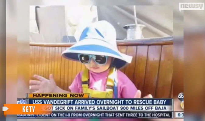 U.S. Navy Ship Reaches Sick Toddler Aboard Stranded Sailboat