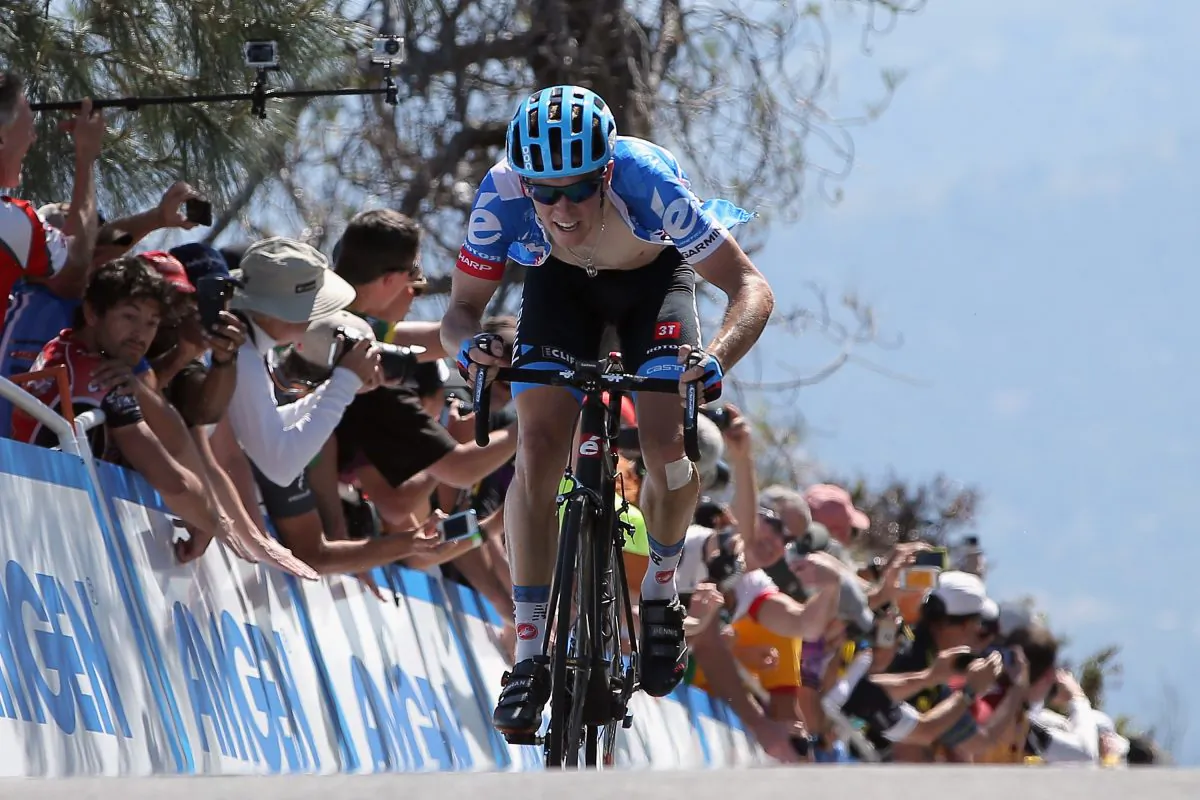 Rohan Dennis of Team Garmin-Sharp charges for the finish line to win Stage Three of the 2014 Amgen Tour of California from San Jose to Mount Diablo on May 13, 2014 in Clayton, California. (Doug Pensinger/Getty Images)