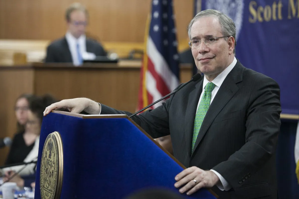 Comptroller Scott Stringer in Queens, New York on May 20, 2014. (Samira Bouaou/Epoch Times)