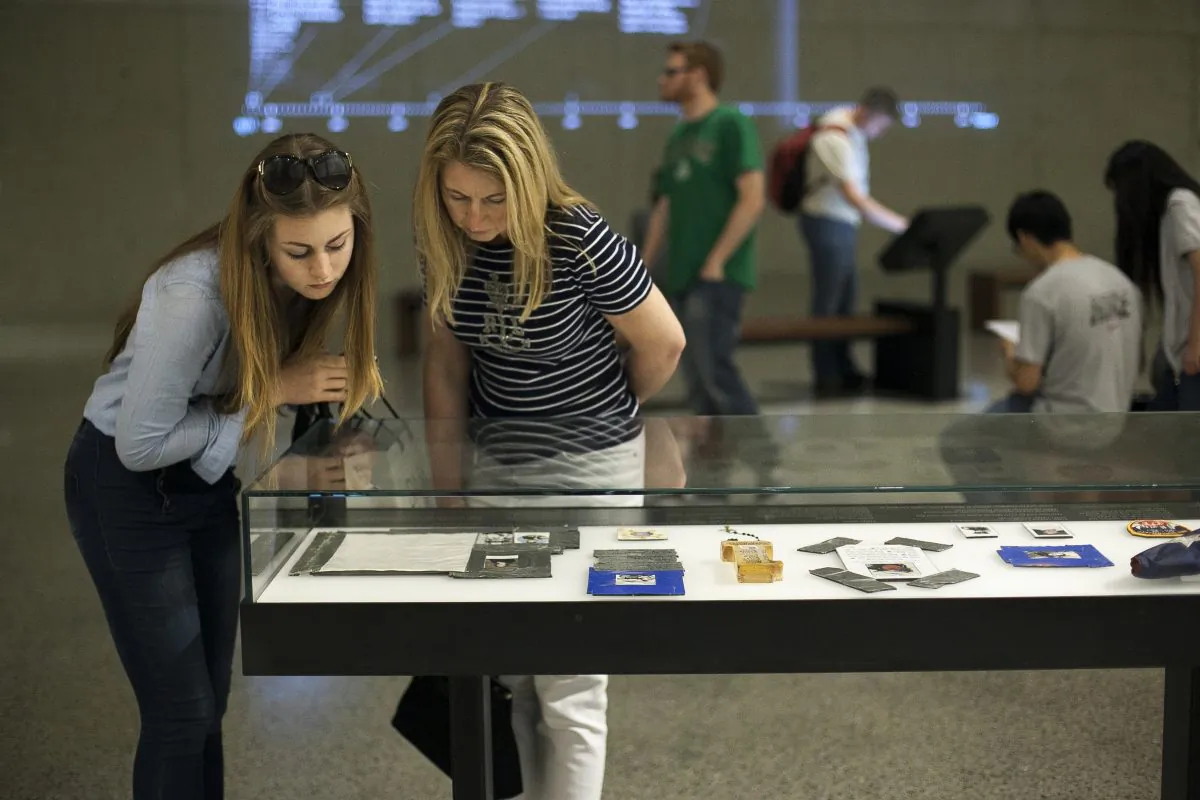 Inside the 9/11 Memorial Museum at the World Trade Center site in New York City, 2014. (Samira Bouaou/Epoch Times)
