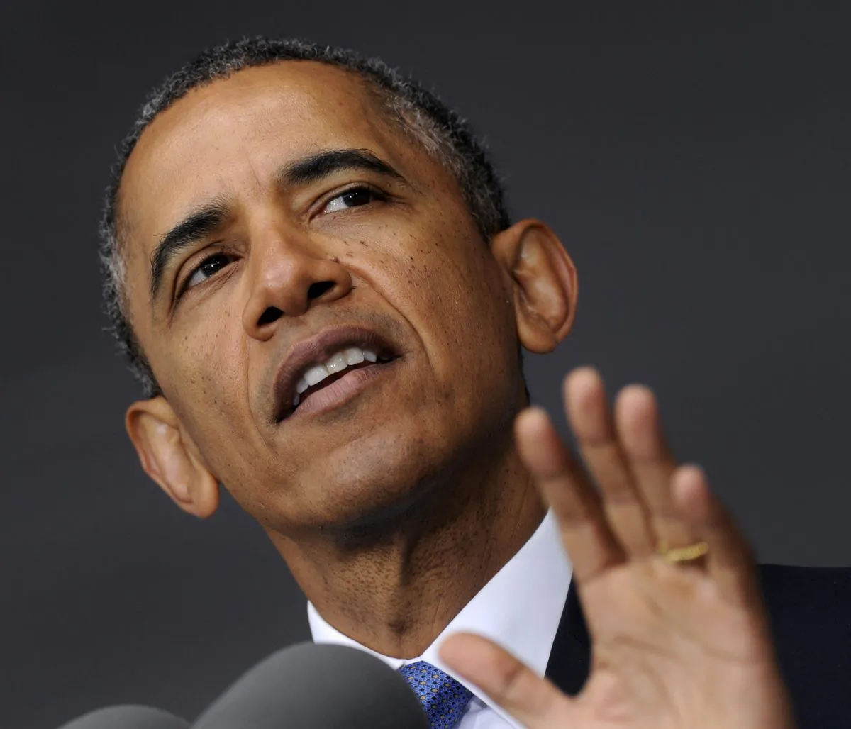 President Barack Obama speaks at the commencement address to the U.S. Military Academy at West Point's Class of 2014, in West Point, N.Y., Wednesday, May 28, 2014. (AP Photo/Susan Walsh)