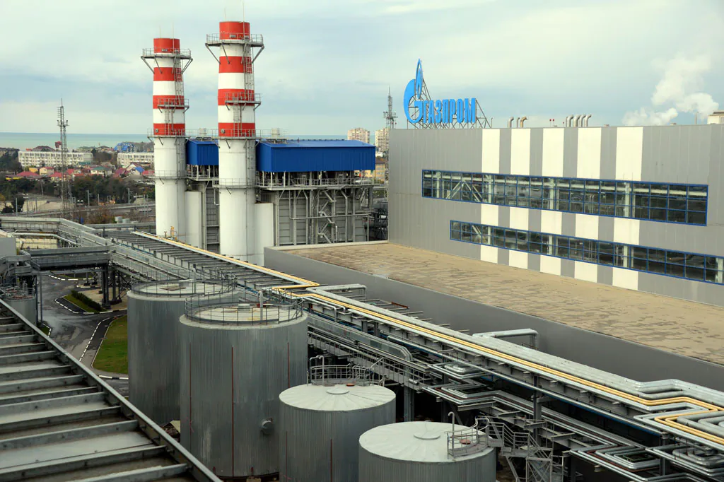 A view of the Russian gas giant Gazprom's recently built Adler thermal power plant in the Russian Black Sea resort of Sochi on November 30, 2013. (Yuri Kadobnov/AFP/Getty Images)