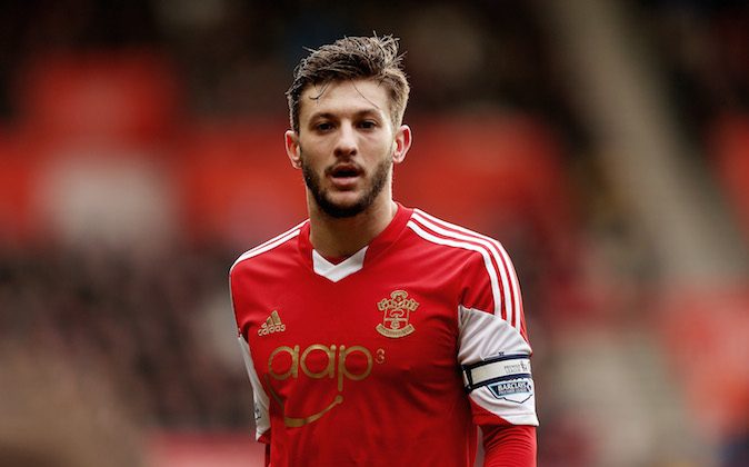 Adam Lallana of Southampton during the Barclays Premier League match between Southampton and Stoke City at St Mary's Stadium on February 8, 2014 in Southampton, England. (Photo by Scott Heavey/Getty Images)