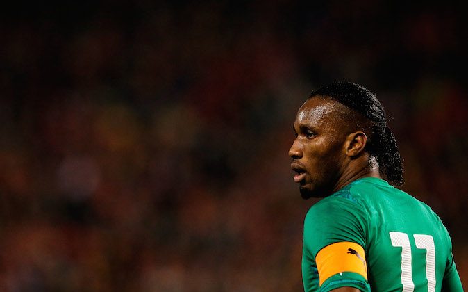 Didier Drogba of Ivory Coast looks on during the International Friendly match between Belgium and Ivory Coast at The King Baudouin Stadium on March 5, 2014 in Brussels, Belgium. (Photo by Dean Mouhtaropoulos/Getty Images)