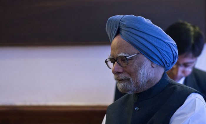 Indian Prime Minister Manmohan Singh in New Delhi on March 11, 2014. (Prakash Singh/AFP/Getty Images)