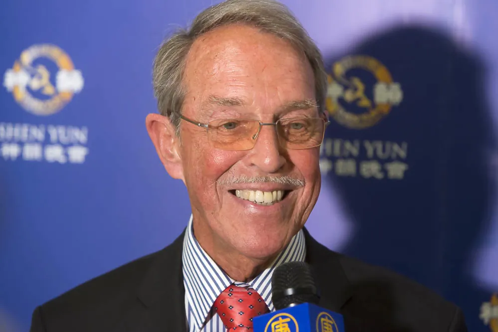 Mr. John van Rantweijk, a Dutch national living in Germany, ordered 12 tickets for the Shen Yun performance after watching a Shen Yun promotional video. (Matthias Kehrein/Epoch Times)