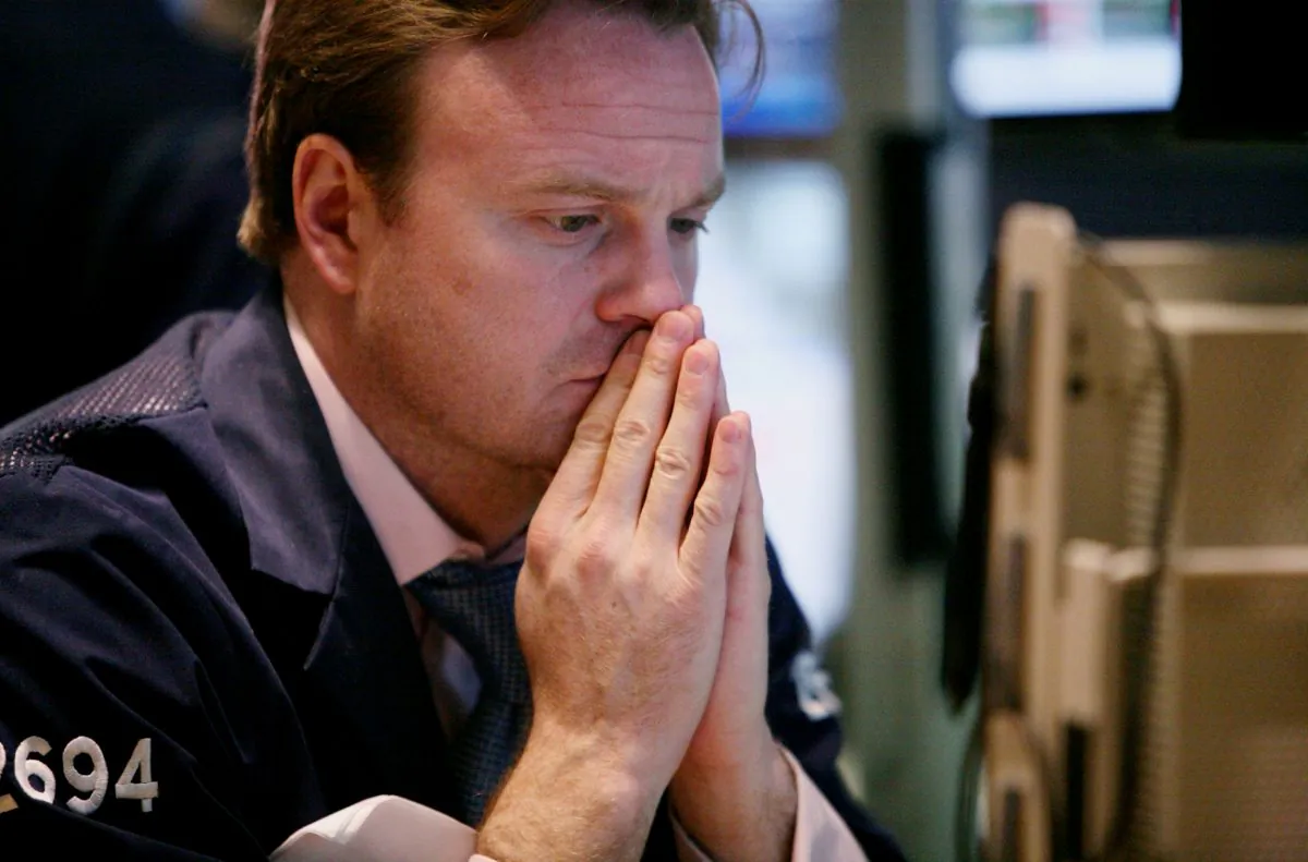 A trader looks at price charts on the floor of the New York Stock Exchange in this file photo. Recent market action and fundamentals are starting to worry investors. (AP Photos/Bebeto Matthews)
(AP Photos/Bebeto Matthews)