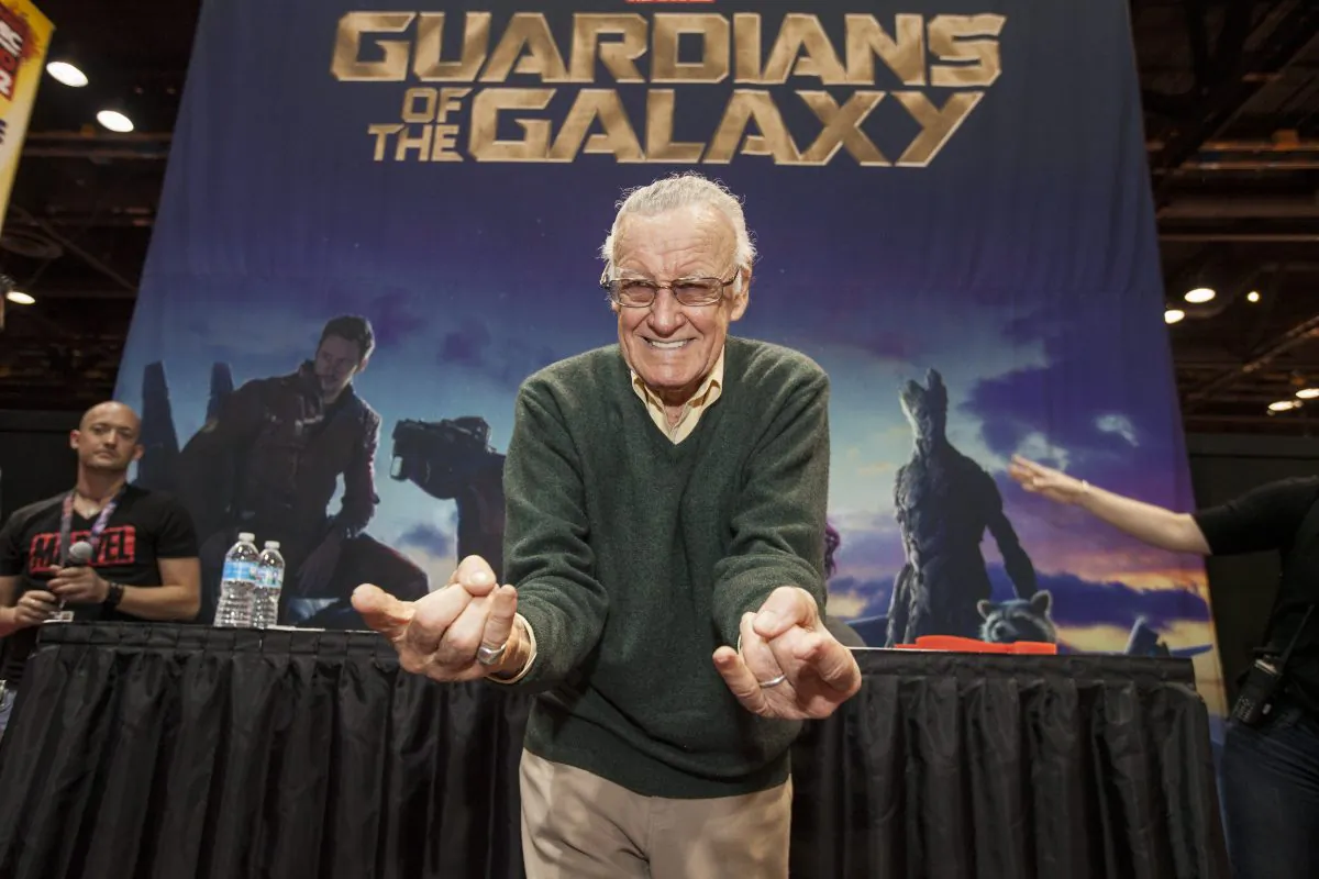 Comic book legend Stan Lee at the Chicago Comic & Entertainment Expo at McCormick Place on Friday, April 25, 2014, in Chicago. (Barry Brecheisen/Invision/AP)