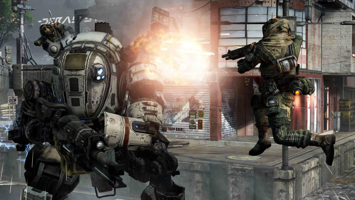 FILE -- This file photo provided by Electronic Arts/Respawn Entertainment shows a scene from the video game, "Titanfall." (AP Photo/Electronic Arts/Respawn Entertainment, file)