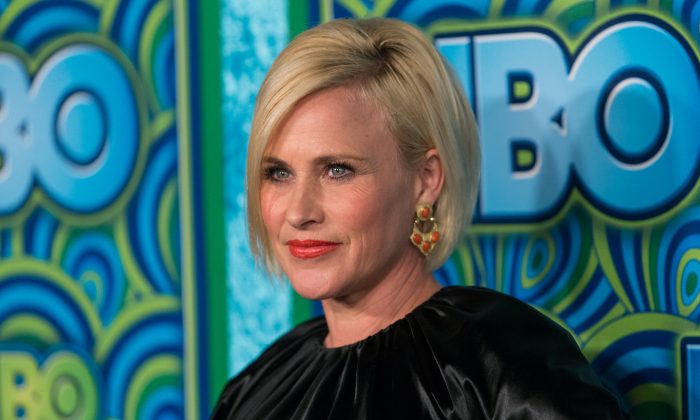 Actress Patricia Arquette arrives at the HBO Primetime Emmy's After Party at The Plaza at the Pacific Design Center on Sunday, Sept. 22, 2013 in Los Angeles. (Photo by Paul A. Hebert/Invision/AP)