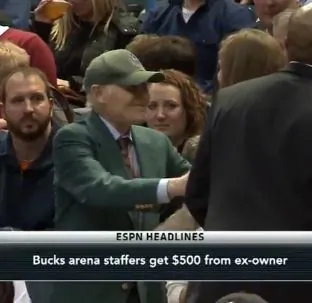 Bucks Ex-Owner Suprises Staffers with $500 Checks