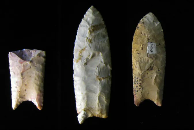 A file photo of Clovis Native American arrowheads. (Bill Whittaker)