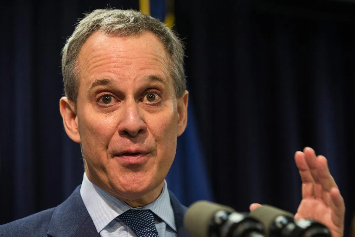 New York State Attorney General Eric Schneiderman on May 27, 2014 in New York City. Two executives at Narco Freedom, a nonprofit that provides treatment for substance abuse, were arrested and indicted for misuse of the group’s funds, Attorney General Eric Schneiderman said on Wednesday in a press release. (Andrew Burton/Getty Images)