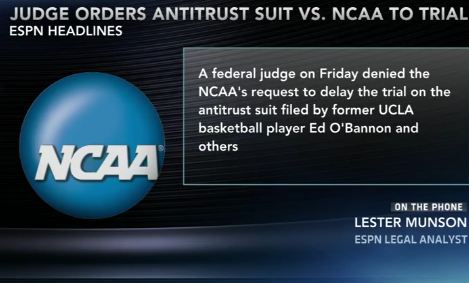 NCAA Is Denied Delay in Antitrust Trial