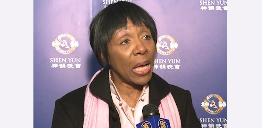 Concert pianist Dr. Sandra Reindl-Schweighofer attends Shen Yun Performing Arts at the Wiener Stadthalle, on Sunday, May 11. (Courtesy of NTD Television) 
