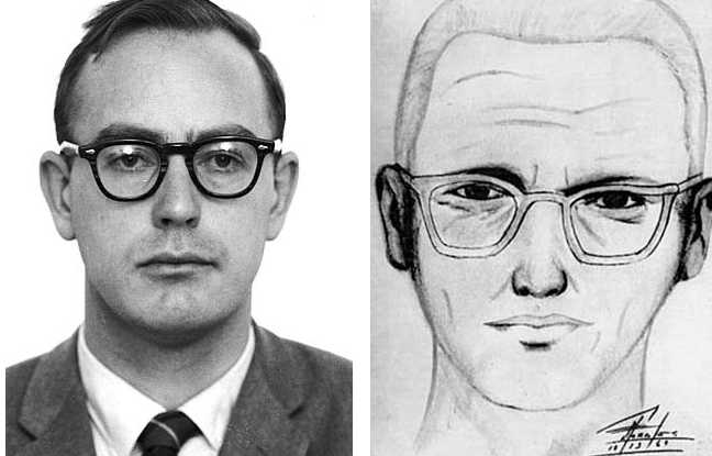Earl Van Best, left, who is alleged to be the Zodiac Killer, compared with a sketch of the Zodiac Killer. (HarperCollins)