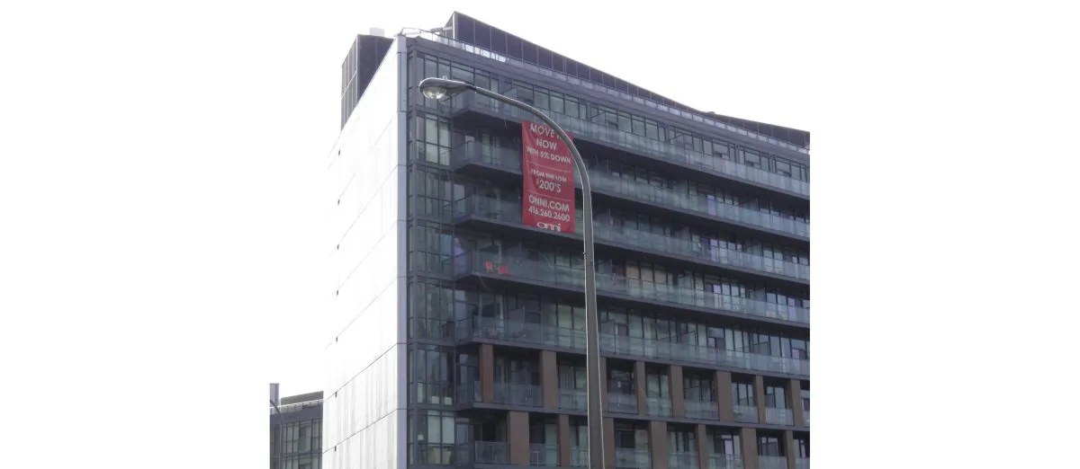 A condominium complex in Toronto. Condo affordability actually improved slightly according to RBC. (Epoch Times)