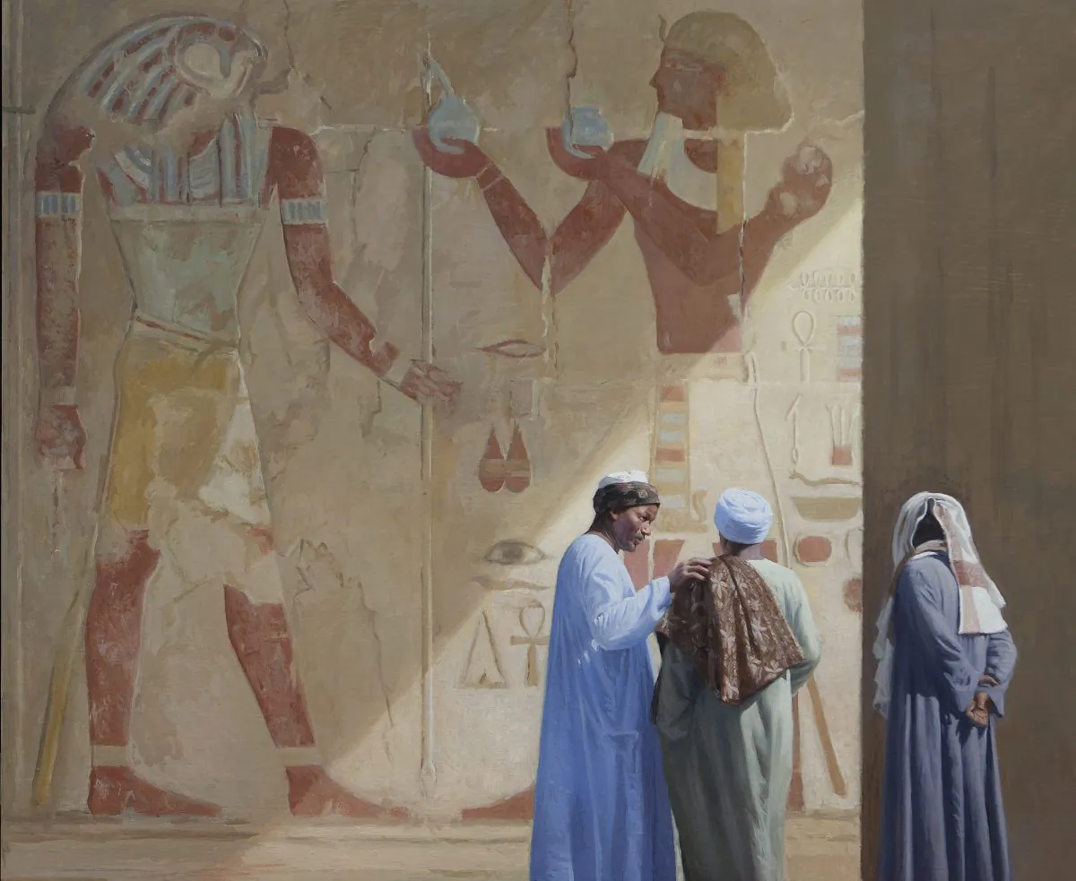 “Temple of Millions of Years,” 2012, by Guillermo Muñoz Vera, oil on canvas mounted on panel
