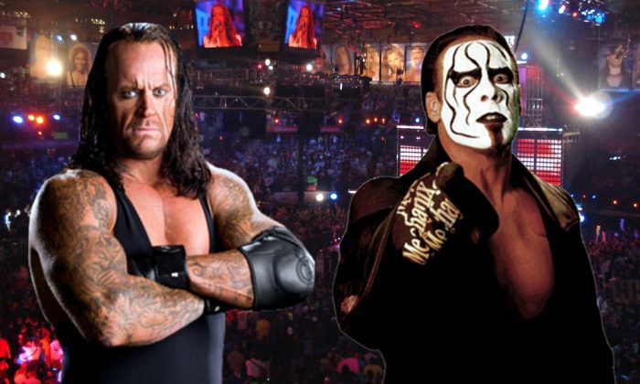 Undertaker (on the right) and Sting (on the left)
(source bing.com)