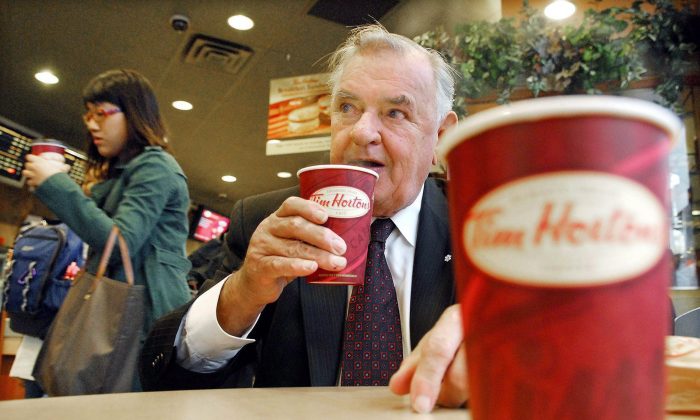 File photo of Ron Joyce, co-founder of Tim Hortons, in 2006. This February, the company set out a plan for expansion not just in Canada and the U.S., but also in the Persian Gulf region. (The Canadian Press/Aaron Harris)