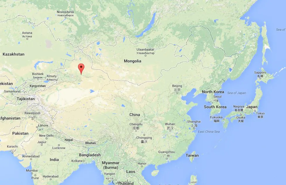 An explosion hit Urumqi, located in Xinjiang Province in western China, on Thursday morning. (Google Maps)