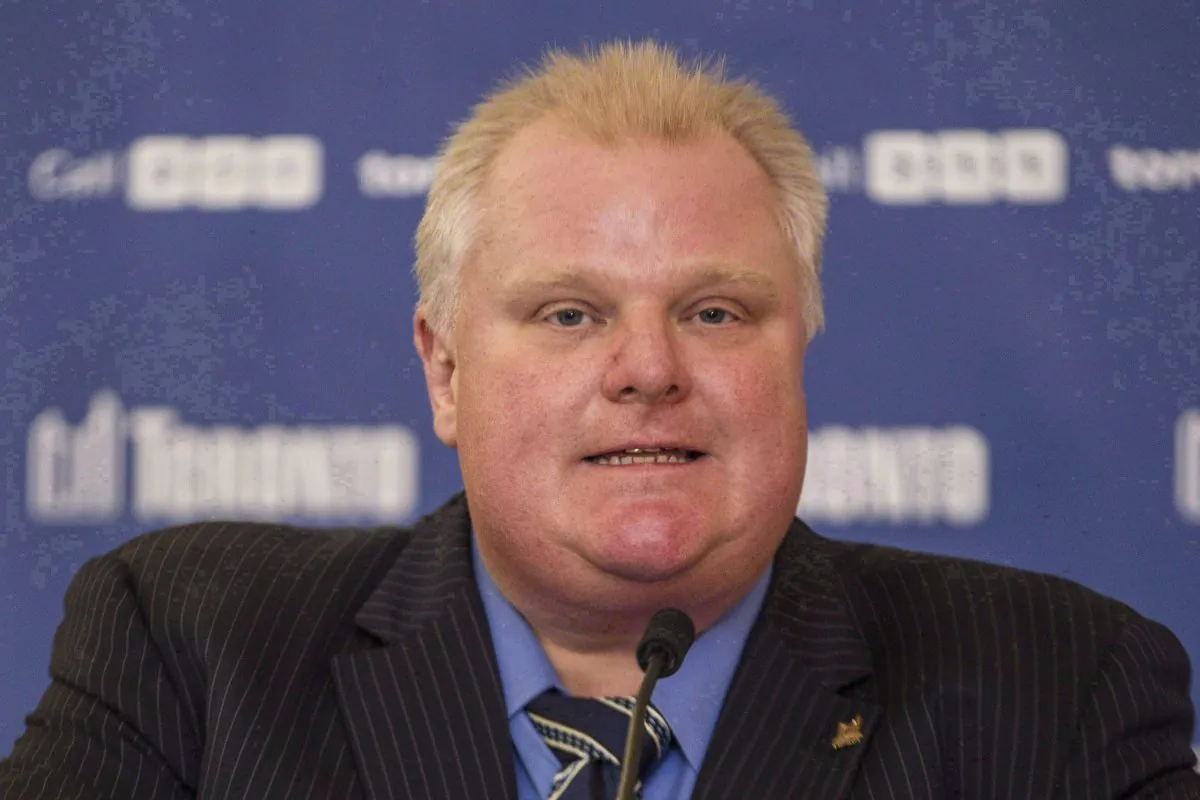Toronto Mayor Rob Ford speaks in Toronto on Dec. 10, 2013. Ford's lawyer says the mayor will take a leave of absence to seek help for substance abuse. (The Canadian Press/Chris Young)