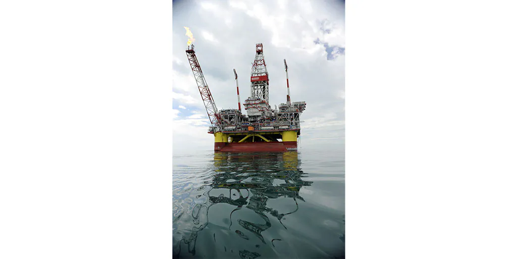A picture taken on April 10, 2011 shows the Russian LUKOIL ice-resistant fixed platform LSP-1. Russia is facing the threat of Europe looking for other sources of oil and gas, prompting Russian President Vladimir Putin to threaten a backlash against foreign oil companies operating in Russia. (Mikhail Mordasov/AFP/Getty Images)