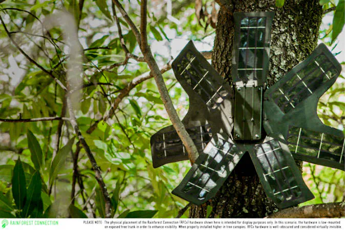 RFCx device. (Courtesy of Rainforest Connection)