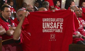 LA Taxi Drivers Protest Uber, Other Ride-Sharing Apps