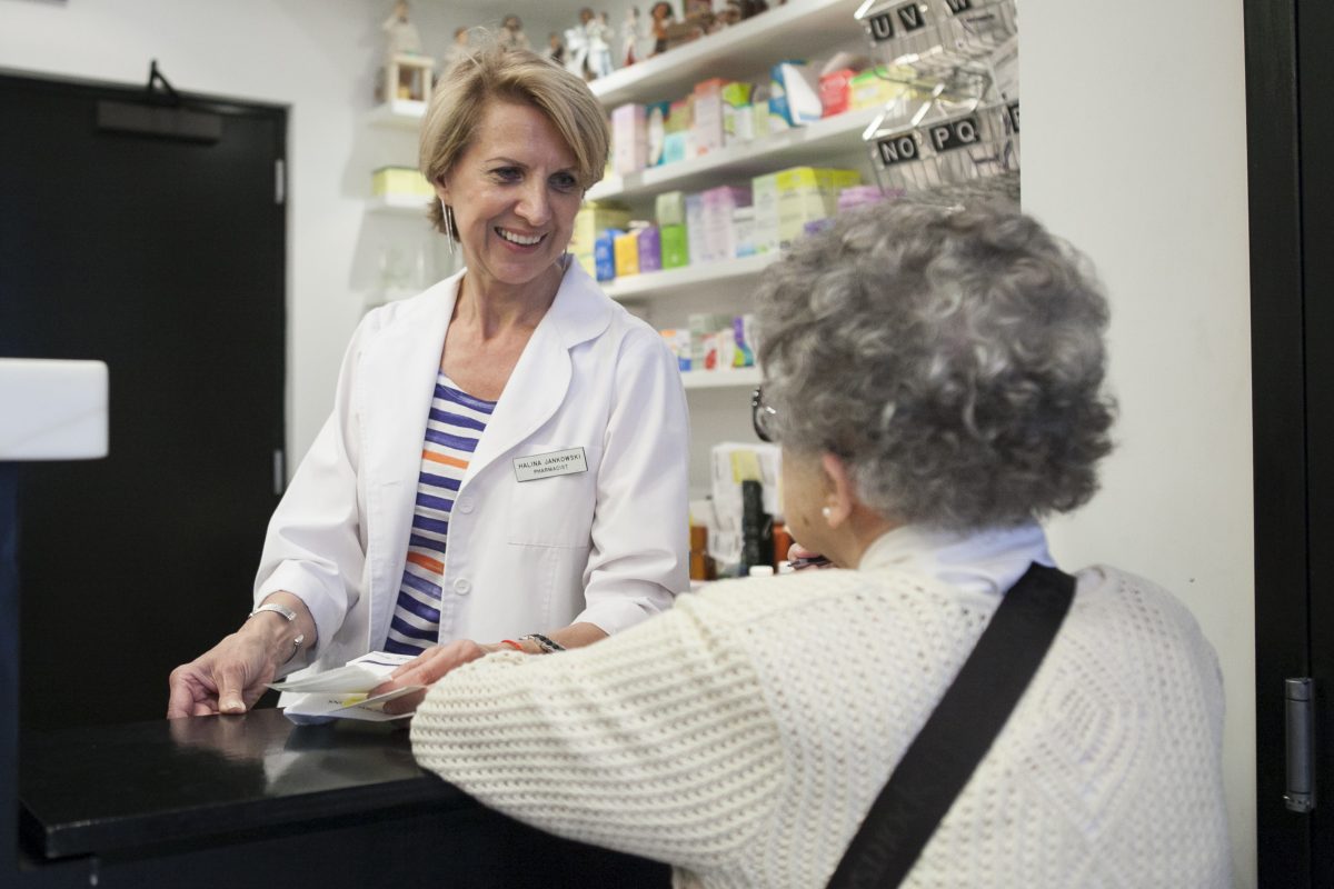 Pharmacist Halina Jankowski at the Northside Pharmacy in Brooklyn, New York, June 18, 2014. (Samira Bouaou/Epoch Times)