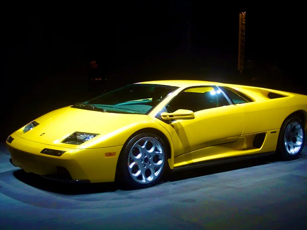 A Lamborghini Diablo sports car was left unoccupied with fire damage in New Jersey. (Feature Image: AP Photo/Carlos Osorio)