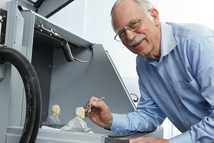 Charles "Chuck" Hull, inventor of 3-D printing. (Courtesy of 3D Systems)