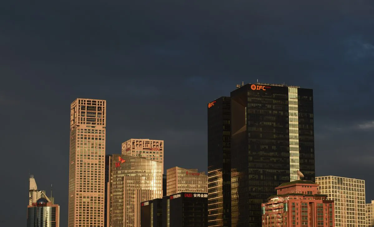 Buildings are seen in the central business district in Beijing on June 6, 2014. After years of boom that have seen prices rocket, the prospect of a bust is looming over China's vast property sector, with authorities hoping to avoid a meltdown that could send shock waves through the world's second-biggest economy. (Greg Baker/AFP/Getty Images)