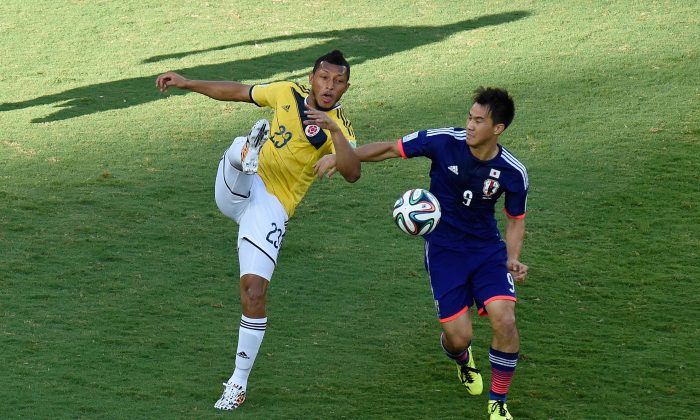 Shinji Okazaki Goal Video Today Watch Keisuke Honda Assist Okazaki For Japan Against Colombia