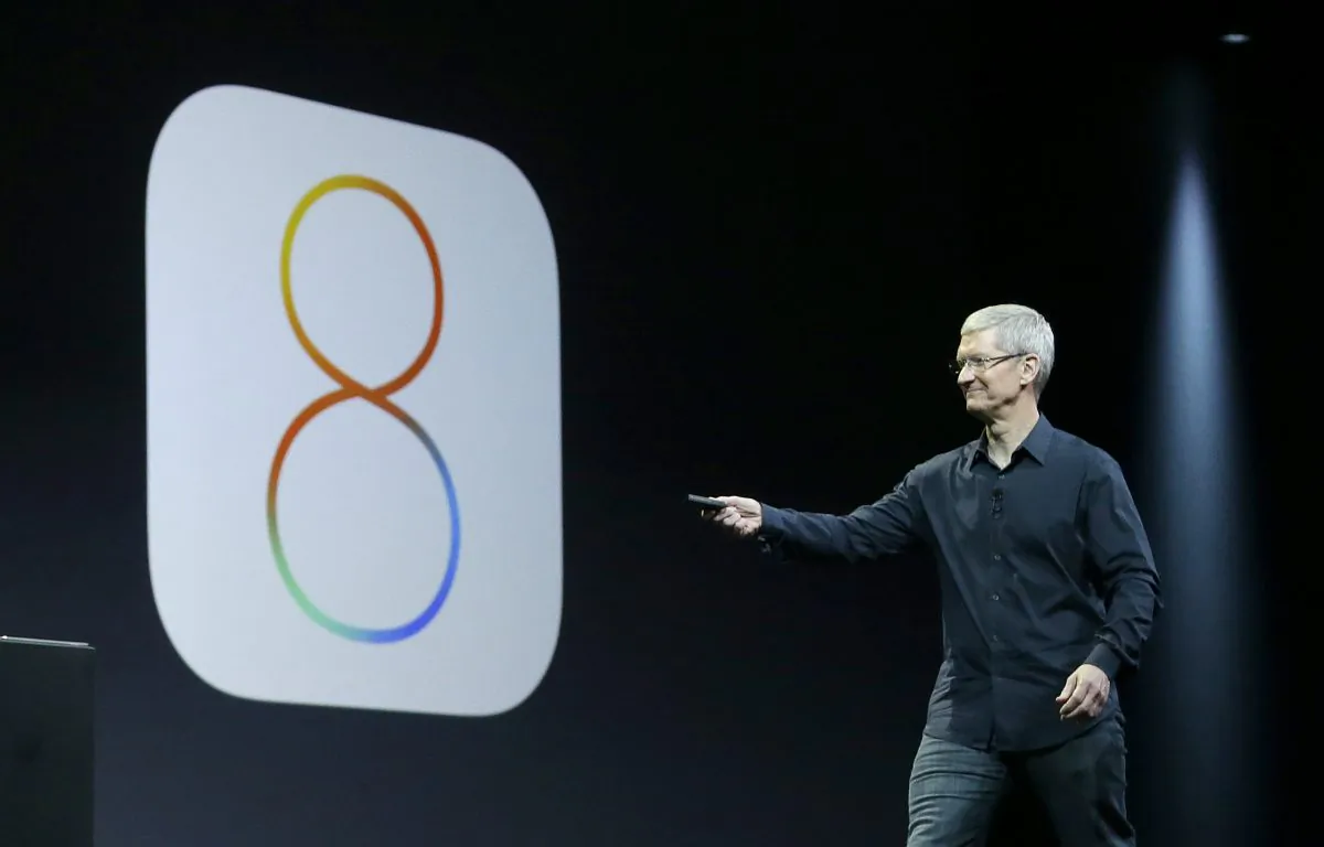 It’s currently not possible to jailbreak an iOS 8.2 beta device (unless you want to get malware), but TaiG says it has a jailbreaking tool ready for when iOS 8.2 is finally released in its non-beta form.  (AP Photo/Jeff Chiu)