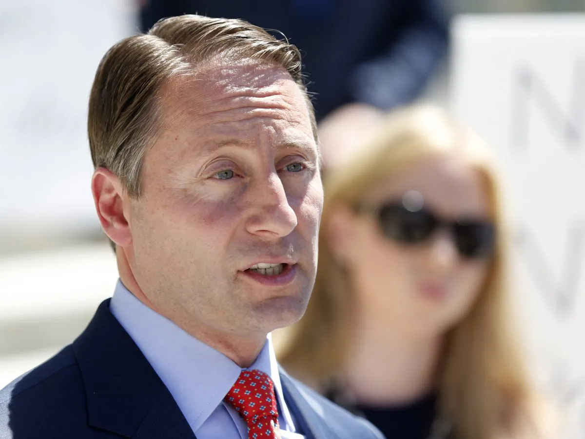 Republican candidate for governor Rob Astorino during a news conference in Albany, N.Y., Monday, June 16, 2014. (AP Photo/Mike Groll)