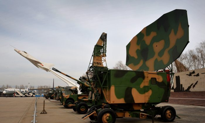 Chinese military radar equipment on display at a Beijing museum in December 2013. China is developing technology intended to disable or destroy U.S. military communication systems. (Mark Ralston/AFP/Getty Images) 