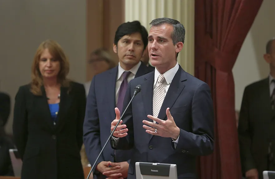 Los Angeles Mayor Eric Garcetti (AP Photo/Rich Pedroncelli)
