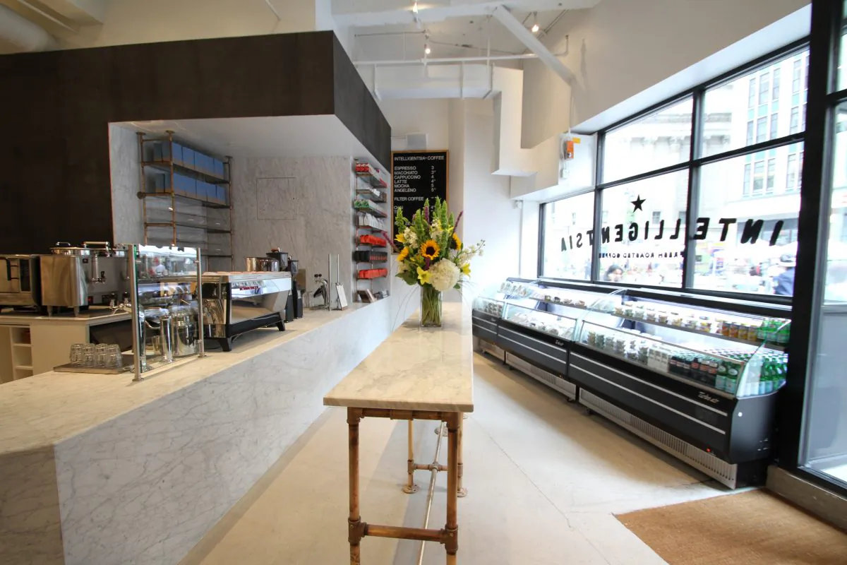 Intelligentsia Coffee bar in Herald Square. (Courtesy of Intelligentsia Coffee)