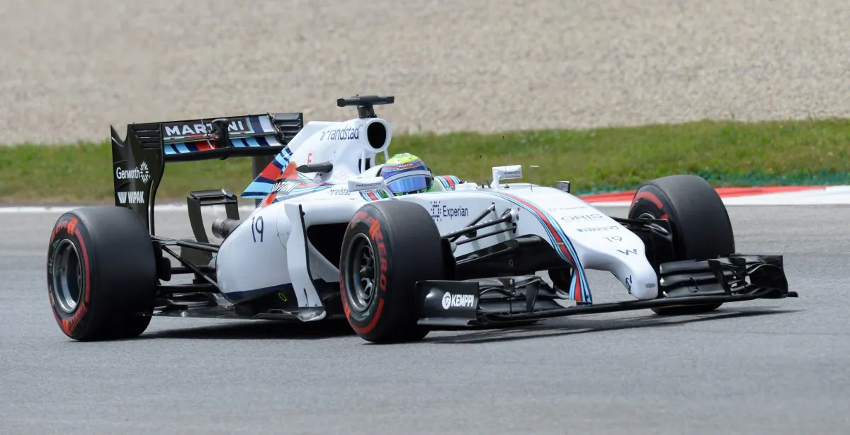 Williams' driver Felipe Massa drives in the qualifying session of the Formula One Austrian Grand Prix at the Red Bull Ring in Spielberg, Austria on June 21, 2014. (Christof Stache/AFP/Getty Images)
