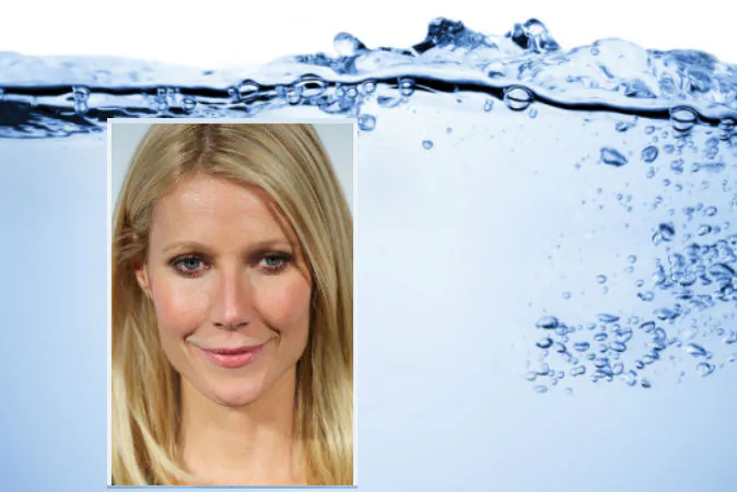 A file photo of Gwyneth Paltrow (Carlos Alvarez/Getty Images) Background image of water via Thinkstock