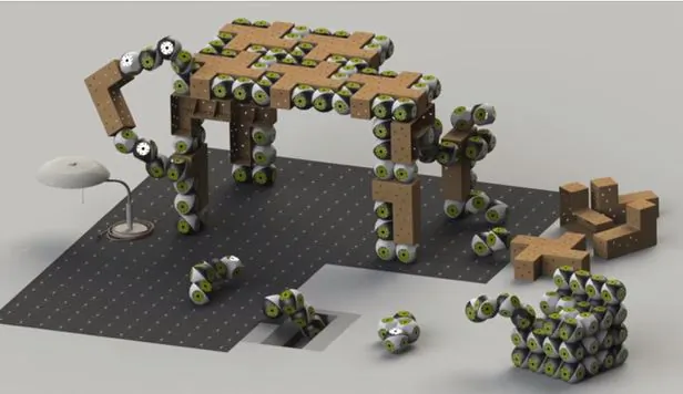 Shape-Shifting Furniture: Roombots Can Even Climb Up Walls (+Video)