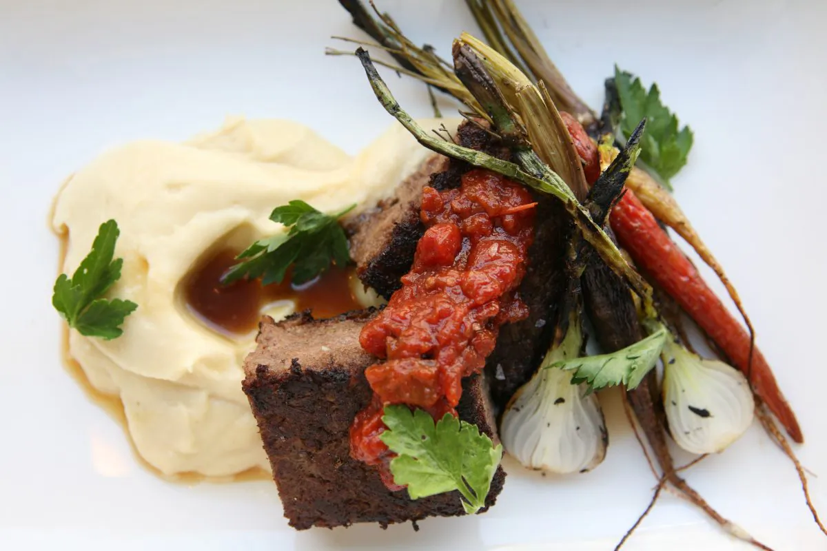 Braised short rib "meat loaf." (Matt Hinckley)