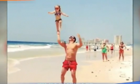 Cheerleading Two-Year-Old Sticks Incredible Stunts (Video)