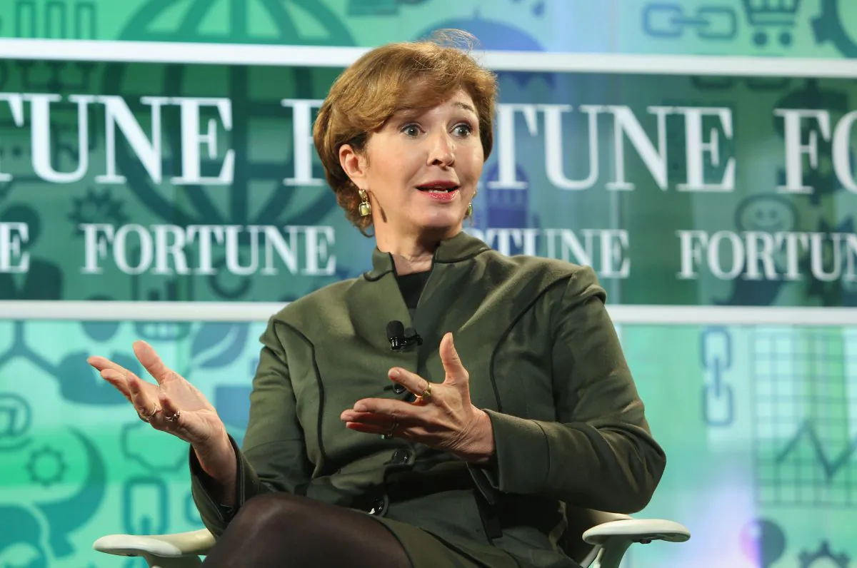 Anne-Marie Slaughter, university professor of politics and international affairs at Princeton University, speaks onstage at the FORTUNE Most Powerful Women Summit in Washington, D.C., on Oct. 17, 2013. (Photo by Paul Morigi/Getty Images for FORTUNE)