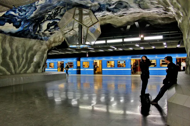 Stockholm Metro,Tekniska Hogskolan Station.