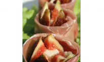 Recipe: Prosciutto di San Daniele, Fig, and Pecorino Roses
