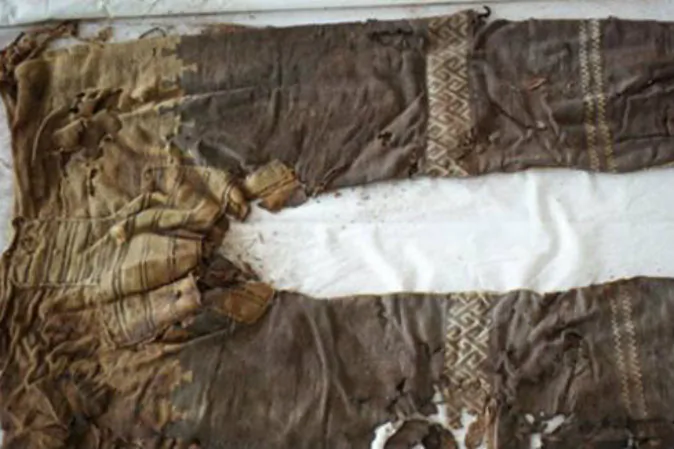 The oldest known trousers. (M. Wagner/German Archaeological Institute)