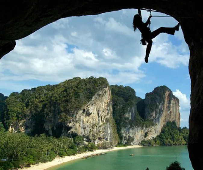 Rock climbing in Thailand (A Luxury Travel Blog)